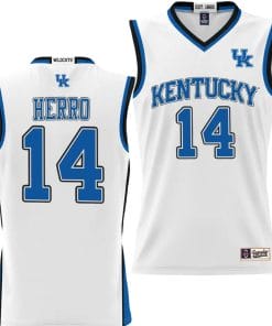 Tyler Herro Jersey #14 Kentucky Wildcats NIL College Basketball Lightweight White
