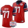 Tajh Boyd Jersey #77 Liberty Flames Fiesta Bowl Patch 2024 Football Red