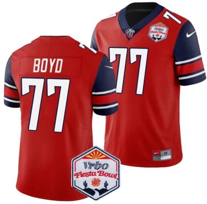 Tajh Boyd Jersey #77 Liberty Flames Fiesta Bowl Patch 2024 Football Red