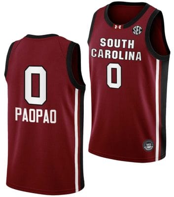 Te Hina Paopao Jersey #0 South Carolina Gamecocks College Basketball 2023-24 Garnet