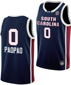 Te Hina Paopao Jersey #0 South Carolina Gamecocks College Basketball Away Black