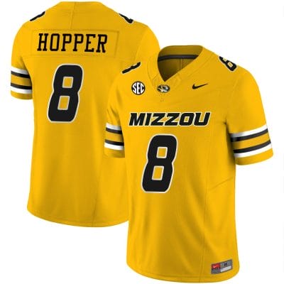 Ty'Ron Hopper Jersey #8 Missouri Tigers Vapor Limited College Football Stitched Gold