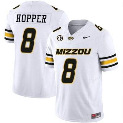Ty'Ron Hopper Jersey #8 Missouri Tigers Vapor Limited College Football Stitched White