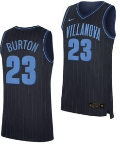 Tyler Burton Jersey #23 Villanova Wildcats Replica College Basketball 2023-24 Navy