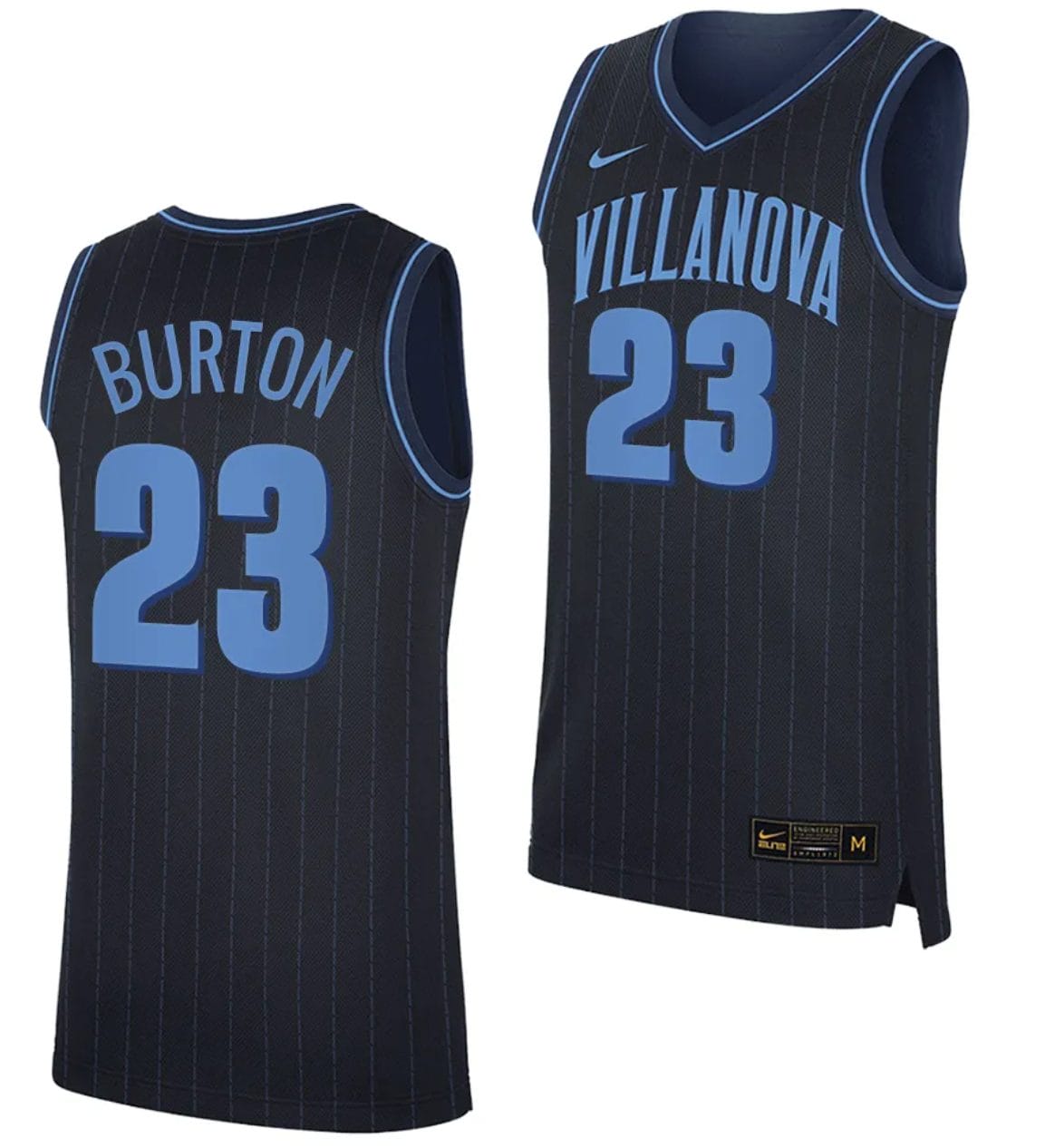 Tyler Burton Jersey #23 Villanova Wildcats Replica College Basketball 2023-24 Navy 1 Tyler Burton Jersey #23 Villanova Wildcats Replica College Basketball 2023-24 Navy