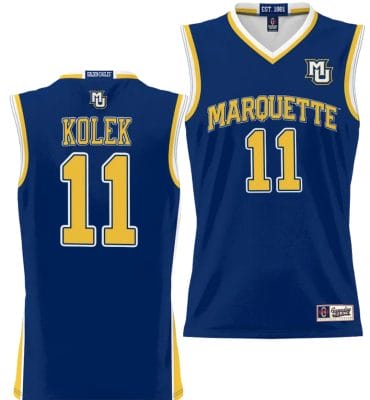 Tyler Kolek Jersey #11 Marquette Golden Eagles NIL Basketball Lightweight Navy
