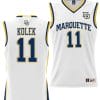Tyler Kolek Jersey #11 Marquette Golden Eagles NIL Basketball Lightweight White