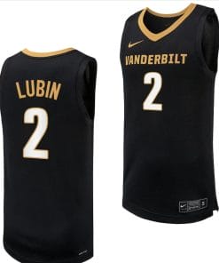 Ven Allen Lubin Jersey #2 Vanderbilt Commodores Replica Basketball uniform Black