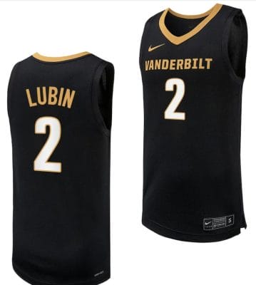 Ven Allen Lubin Jersey #2 Vanderbilt Commodores Replica Basketball uniform Black 8 Ven Allen Lubin Jersey #2 Vanderbilt Commodores Replica Basketball uniform Black