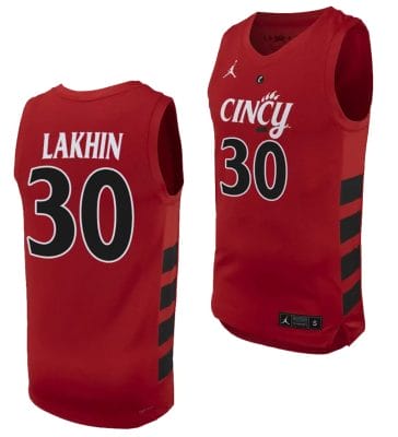 Viktor Lakhin Jersey #30 Cincinnati Bearcats College Basketball Replica 2023-24 Red 8 Viktor Lakhin Jersey #30 Cincinnati Bearcats College Basketball Replica 2023-24 Red