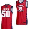 Vladislav Goldin Jersey #50 FAU Owls College Basketball Replica Red