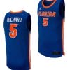 Will Richard Jersey #5 Florida Gators College Basketball 2023-24 Replica Uniform Royal