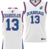Wilt Chamberlain Jersey #13 Kansas Jayhawks NIL College Basketball Lightweight White