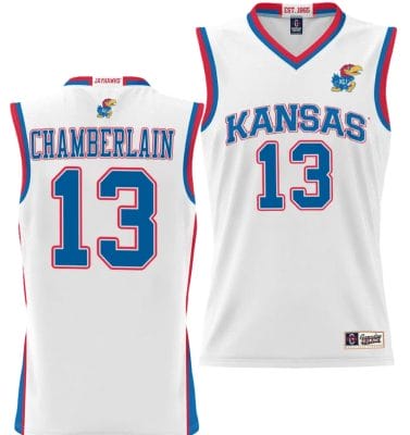 Wilt Chamberlain Jersey #13 Kansas Jayhawks NIL College Basketball Lightweight White 6 Wilt Chamberlain Jersey #13 Kansas Jayhawks NIL College Basketball Lightweight White