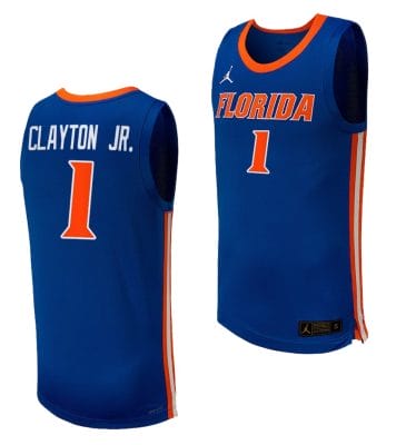 Walter Clayton Jr Jersey #1 Florida Gators College Basketball 2023-24 Replica Royal