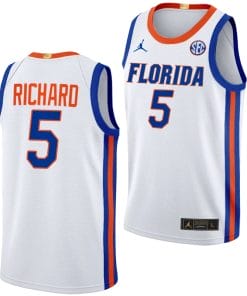 Will Richard Jersey #5 Florida Gators Limited College Basketball 2023-24 Home White