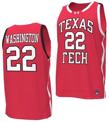 Warren Washington Jersey #22 Texas Tech Red Raiders Basketball uniform Red 8 Warren Washington Jersey #22 Texas Tech Red Raiders Basketball uniform Red