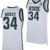 Xavier Booker Jersey #34 Michigan State Spartans Replica Basketball 2023-24 White
