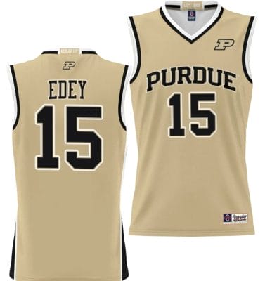 Zach Edey Jersey #15 Purdue Boilermakers NIL College Basketball Lightweight Gold 8 Zach Edey Jersey #15 Purdue Boilermakers NIL College Basketball Lightweight Gold