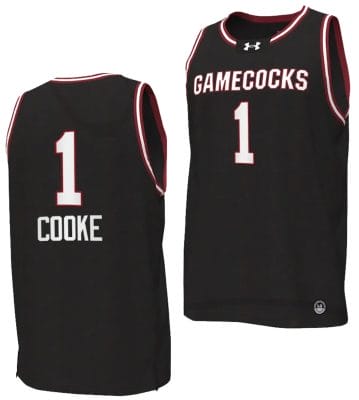 Zia Cooke Jersey #1 South Carolina Gamecocks College Basketball 2023-24 Replica Black