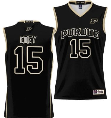 Zach Edey Jersey #15 Purdue Boilermakers NIL College Basketball Lightweight Black 8 Zach Edey Jersey #15 Purdue Boilermakers NIL College Basketball Lightweight Black