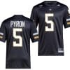 Zach Pyron Jersey #5 Georgia Tech Yellow Jackets 2023 Premier Football Uniform Black