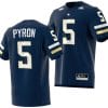 Zach Pyron Jersey #5 Georgia Tech Yellow Jackets 2023 Premier Football Uniform Navy