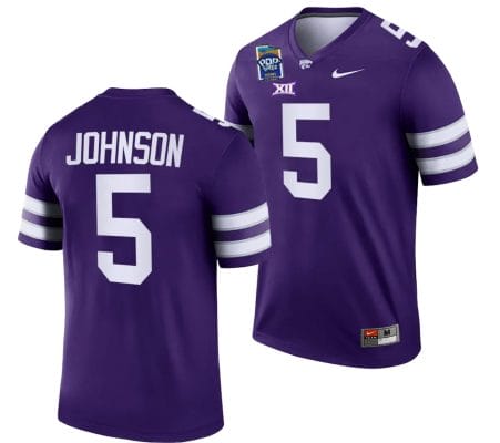 Avery Johnson Jersey #5 Kansas State Wildcats 2023 Pop-Tarts Bowl Football Purple 8 Avery Johnson Jersey #5 Kansas State Wildcats 2023 Pop-Tarts Bowl Football Purple