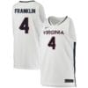 Armaan Franklin Jersey #4 Virginia Cavaliers College Basketball Stitched White 4 Armaan Franklin Jersey #4 Virginia Cavaliers College Basketball Stitched White