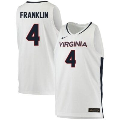 Armaan Franklin Jersey #4 Virginia Cavaliers College Basketball Stitched White 8 Armaan Franklin Jersey #4 Virginia Cavaliers College Basketball Stitched White