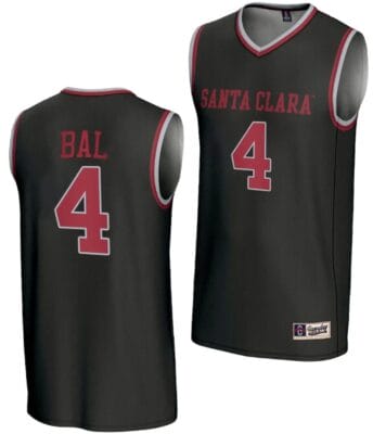 Adama Bal Jersey #4 Santa Clara Broncos Basketball NIL Lightweight Black