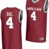 Adama Bal Jersey #4 Santa Clara Broncos Basketball NIL Lightweight Maroon