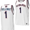 Aden Holloway Jersey #1 Auburn Tigers Replica College Basketball 2023-24 White