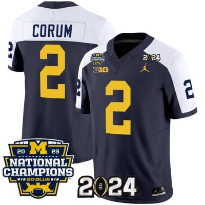 Blake Corum Jersey #2 Michigan Wolverines Vapor Limited Football 2024 National Champions Patch Alternate 8 Blake Corum Jersey #2 Michigan Wolverines Vapor Limited Football 2024 National Champions Patch Alternate