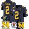 Blake Corum Jersey #2 Michigan Wolverines Vapor 1003 Wins Rose Bowl Patch Football Navy 5 Blake Corum Jersey #2 Michigan Wolverines Vapor 1003 Wins Rose Bowl Patch Football Navy