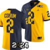 Blake Corum Jersey #2 Michigan Wolverines 2024 Football National Championship Playoff Mazie