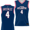 Bryan Greenlee Jersey #4 FAU Owls Full Sublimated Alternate Basketball Navy