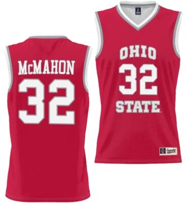 Cotie McMahon Jersey #32 Ohio State Buckeyes College Basketball Lightweight Scarlet