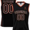 Custom Virginia Cavaliers Jersey Name and Number GameDay Greats Basketball Lightweight Black