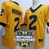 Charles Woodson Jersey #2 Michigan Wolverines Football 2023 National Champions Patch Yellow 5 Charles Woodson Jersey #2 Michigan Wolverines Football 2023 National Champions Patch Yellow