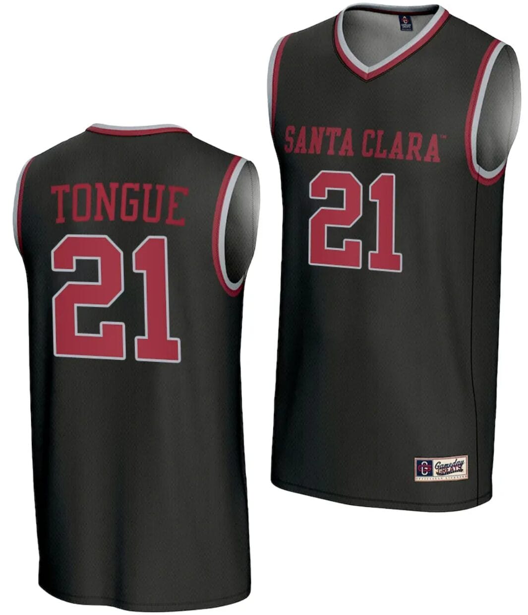 Camaron Tongue Jersey #21 Santa Clara Broncos Basketball NIL Lightweight Black 1 Camaron Tongue Jersey #21 Santa Clara Broncos Basketball NIL Lightweight Black