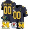 Custom Michigan Wolverines Jersey Name and Number Vapor 1003 Wins Rose Bowl Patch Football Navy 5 Custom Michigan Wolverines Jersey Name and Number Vapor 1003 Wins Rose Bowl Patch Football Navy