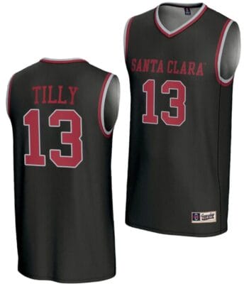Christoph Tilly Jersey #13 Santa Clara Broncos Basketball NIL Lightweight Black