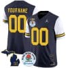 Custom Michigan Wolverines Jersey Name and Number Vapor Limited Rose Bowl Patch White Sleeves