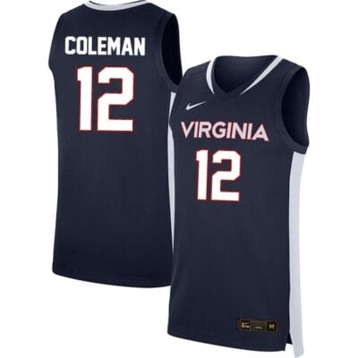Chase Coleman Jersey #12 Virginia Cavaliers College Basketball Stitched Navy 8 Chase Coleman Jersey #12 Virginia Cavaliers College Basketball Stitched Navy