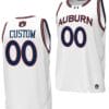 Custom Auburn Tigers Jersey Name and Number Replica College Basketball 2023-24 White