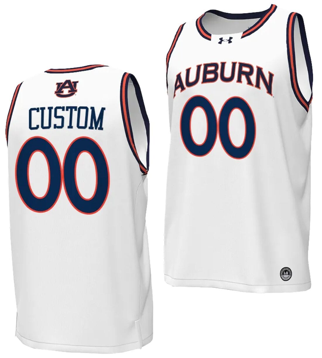Custom Auburn Tigers Jersey Name and Number Replica College Basketball 2023-24 White 1 Custom Auburn Tigers Jersey Name and Number Replica College Basketball 2023-24 White