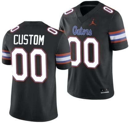 Custom Florida Gators Jersey Name and Number Alternate College Football 2023-24 Black