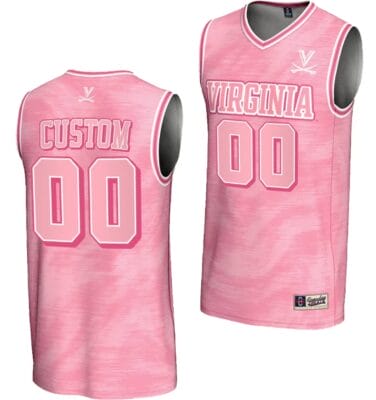 Custom Virginia Cavaliers Jersey Name and Number College Basketball Lightweight Pink 8 Custom Virginia Cavaliers Jersey Name and Number College Basketball Lightweight Pink