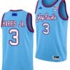 Dajuan Harris Jr Jersey #3 Kansas Jayhawks Basketball DRIP Alternate 2023-24 Baby Blue